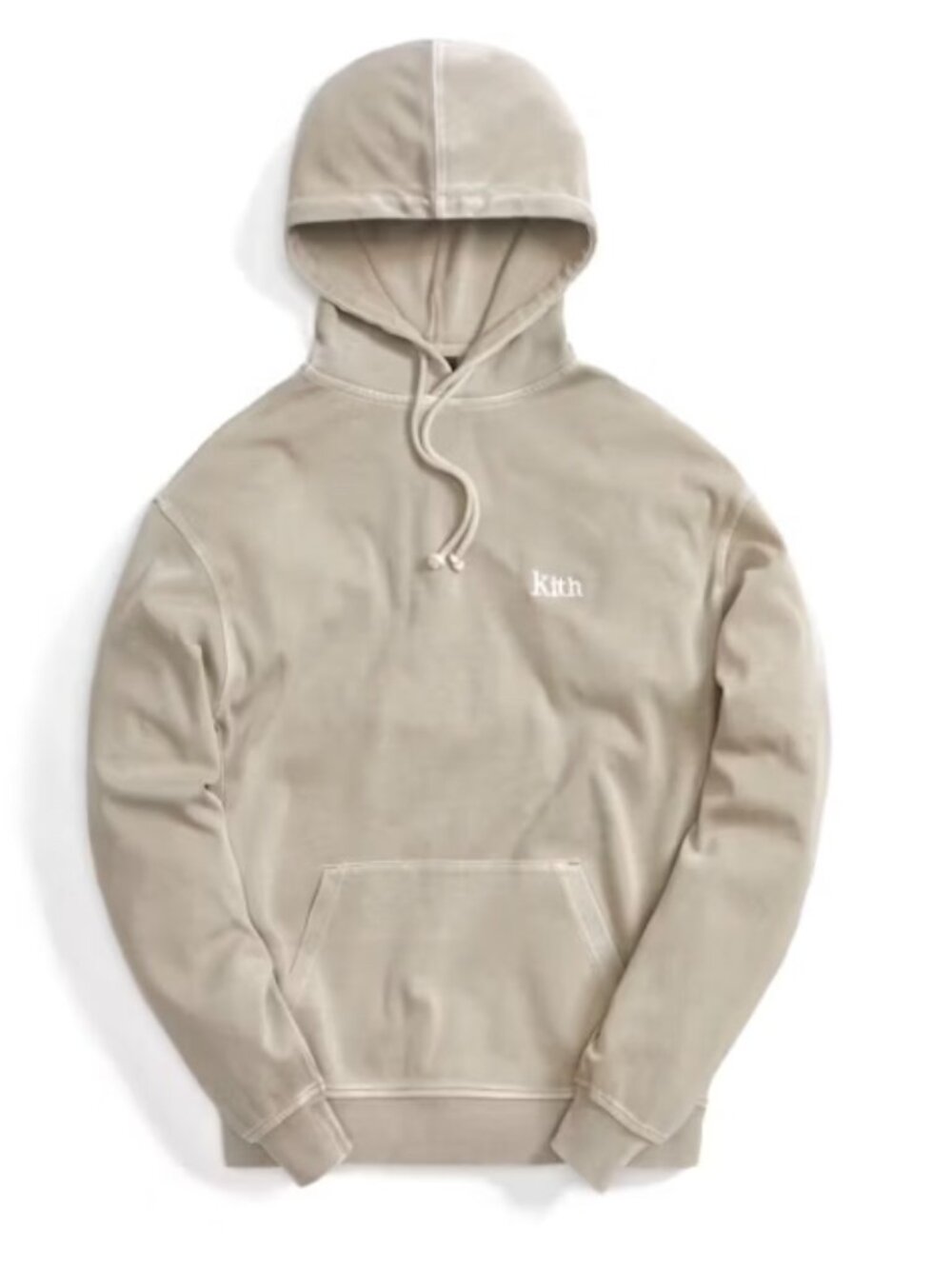 KITH Classic Logo Hoodie | Taupe / Stone | Size S | Retail $165